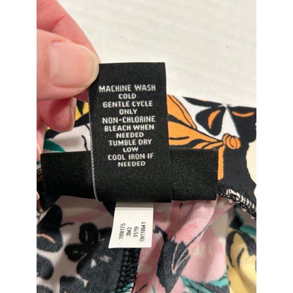 Layne Bryant Floral‎ Wide Leg Culottes Elastic Waist Pockets Size 14/16 - Picture 9 of 10